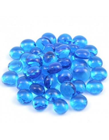 GLASS NUGGET - LIGHT BLUE - ⌀ 10/12mm - MOSAIKSTEIN