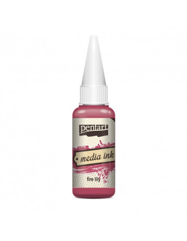 SOLVENT-BASED INK - FIRE LILY - 20ml - PENTART