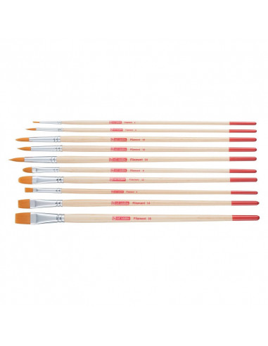 POLYESTER BRUSH SET - 10pcs - TALENS