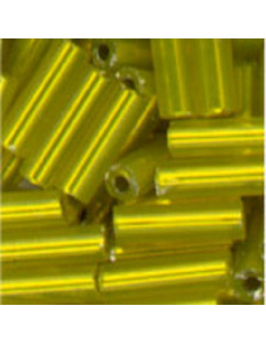 GLASS BEADS - GOLD YELLOW - 7x2mm - MEYCO