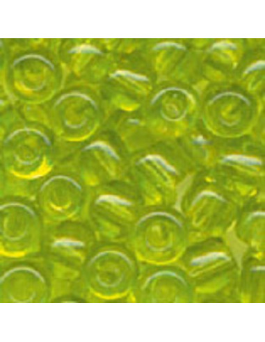 GLASS BEADS - YELLOWISH GREEN - Ø 2.5mm - 20gr - MEYCO
