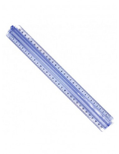 PLASTIC RULER WITH HANDLE - 30cm - PRATEL