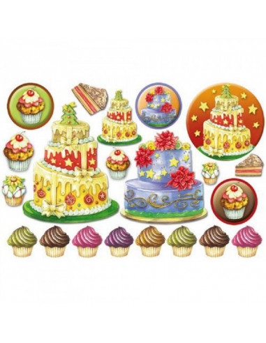 RICE PAPER - CHRISTMAS CAKES - 48x33cm - STAMPERIA