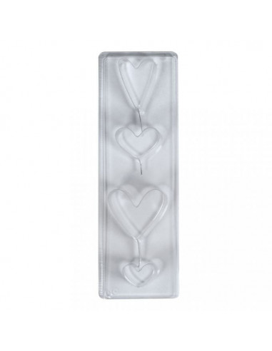 PLASTIC MOLD FOR SOAP - HEARTS - RAYHER