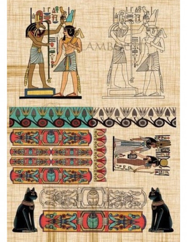 RICE PAPER - EGYPTIAN SCROLL - 35x50cm - CALAMBOUR