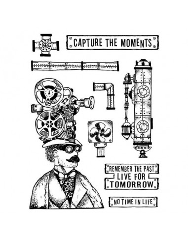 RUBBER STAMP - CAPTURE THE MOMENT - 15x20cm - STAMPERIA