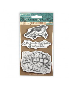 Clear Stamp LACE WITH ROSE BORDER Stamperia WTK136 
