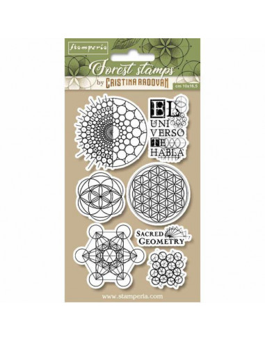 RUBBER STAMP - PASSION LACE - 14x18cm - STAMPERIA - SACRED GEOMETRY - 10x16.5cm - STAMPERIA