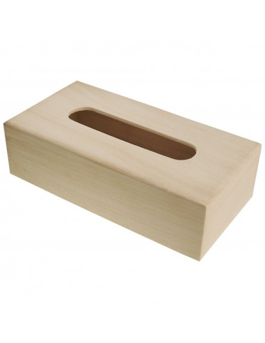WOODEN BOX FOR TISSUE - 27x13.5x7.5cm - MEYCO