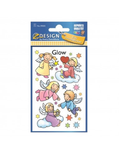 SELF-ADHESIVE GLOWING STICKERS - ANGELS - AVERY