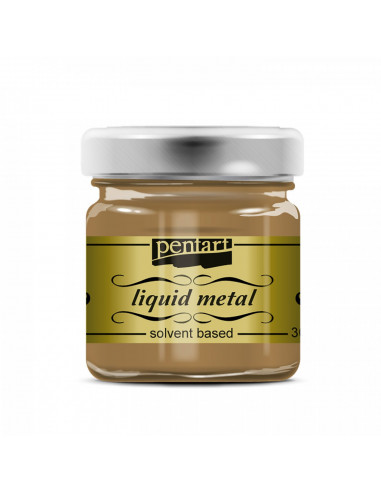 LIQUID METAL - ANTIQUE GOLD - 30ml - PENTART