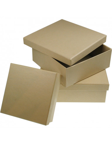 CARDBOARD BOX SQUARE - 16x16x6cm - MEYCO