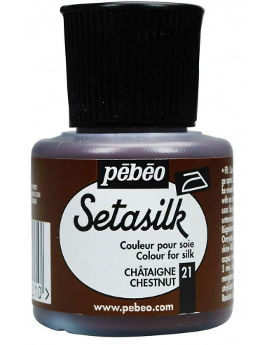 COLOR FOR SILK - CHESTNUT - 45ml - PEBEO