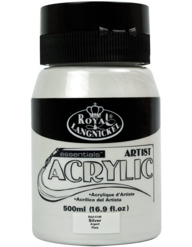 ACRYLIC METALLIC - SILVER - 500ml - Royal & Langnickel