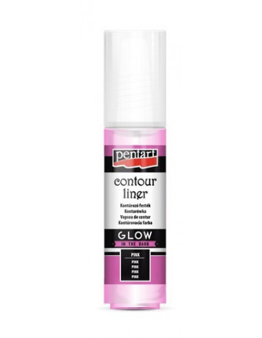 GLOW IN THE DARK RELIEF - PINK - 20ml - PENTART