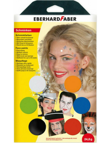 FACE PAINTS - 6 COLORS - EBERHARD FABER