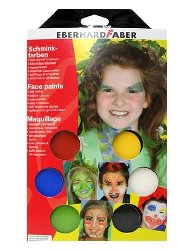 FACE PAINTS - 6 COLORS - EBERHARD FABER