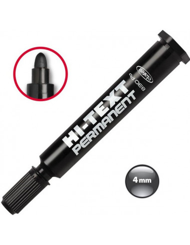 ALCOHOL MARKER - BLACK - 4mm - HI-TEXT - ETAFELT