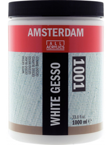 WHITE GESSO - 1000ml - AMSTERDAM