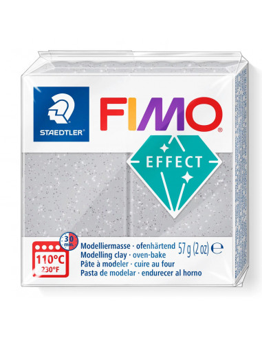 FIMO EFFECT - GLITTER SILVER - 57gr - STAEDTLER