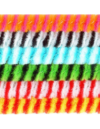 PIPE CLEANERS - ASSORTED COLORS - 18pcs - MEYCO