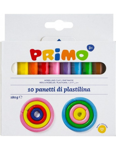 MODELLING CLAY - 10 COLORS - PRIMO