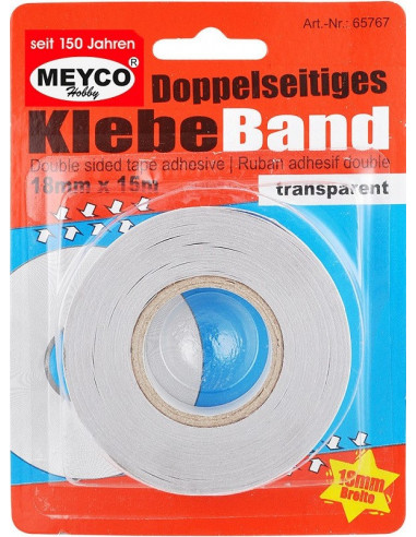 DOUBLE-SIDED FOAM TAPE ADHESIVE - 18mmx15m - MEYCO