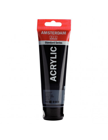 ACRYLIC - LAMP BLACK ( 702 ) - 120ml - AMSTERDAM