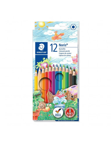 COLORED PENCILS - 12 COLOURS - STAEDTLER