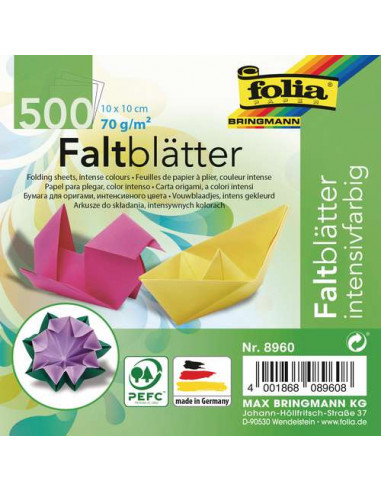 ORIGAMI FOLDING PAPER - 100 SHEETS - 15x15cm - 80gr - RAYHER