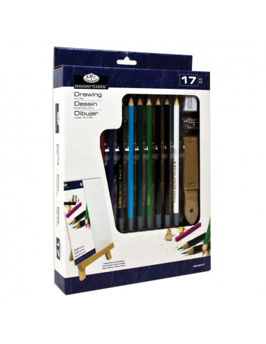 ACRYLIC SET - 13pcs - WITH WOODEN EASEL - Royal & Langnickel