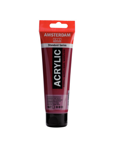 ACRYLIC - PERMANENT RED VIOLET ( 567 ) - 120ml - AMSTERDAM