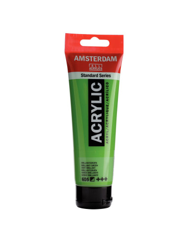 ACRYLIC - BRILLIANT GREEN ( 605 ) - 120ml - AMSTERDAM