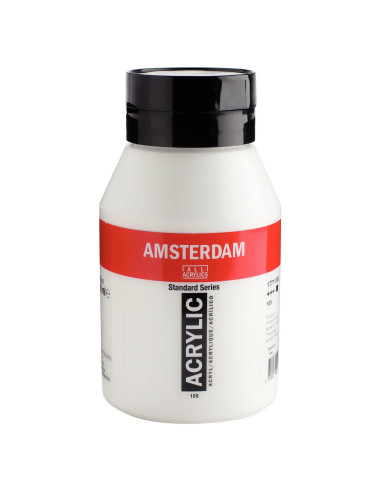 ACRYLIC - TITANIUM WHITE ( 105 ) - 1000ml - AMSTERDAM