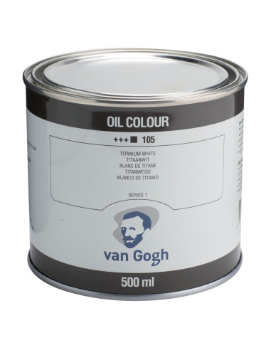 OIL - TITANIUM WHITE ( 105 ) - 500ml - VAN GOGH