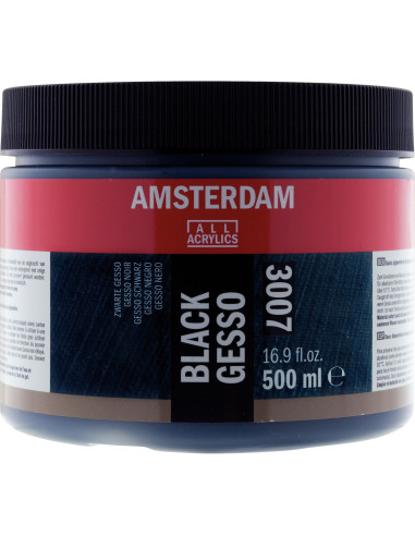 BLACK GESSO - 500ml - AMSTERDAM