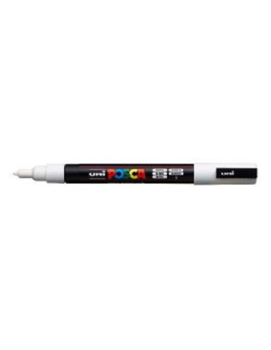 POSCA MARKER - WHITE - 3M (0.9 - 1.3mm) - UNI - BALL