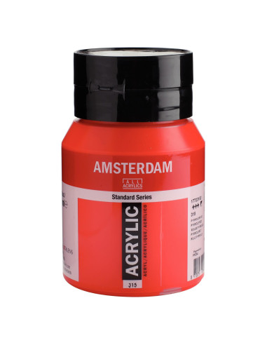 ACRYLIC - PYRROLE RED ( 315 ) - 500ml - AMSTERDAM