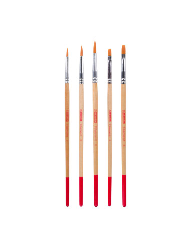 SET OF SYNTHETIC BRUSHES - 5pcs - ART CREATION