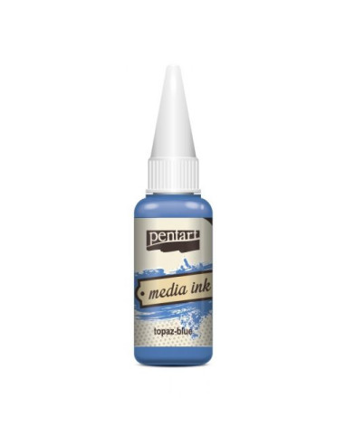 SOLVENT BASED INK - TOPAZ BLUE - 20ml - PENTART