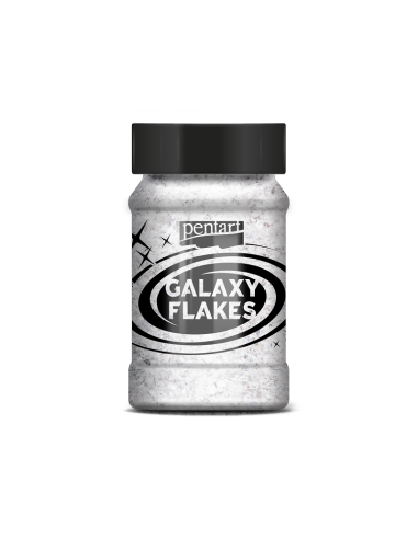 GALAXY FLAKES - MOON WHITE - 15gr - PENTART