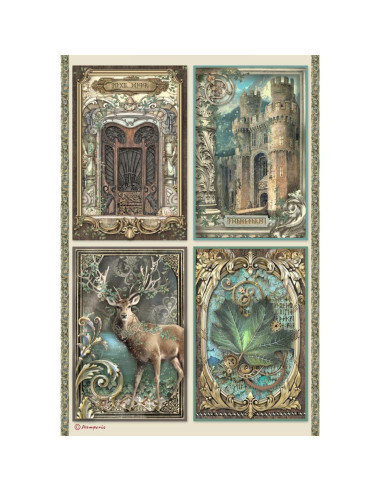 RICE PAPER - MAGIC FOREST CARDS - 21x29.7cm (Α4) - STAMPERIA