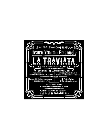 STENCIL - DESIRE LA TRAVIATA - 18x18cm - STAMPERIA
