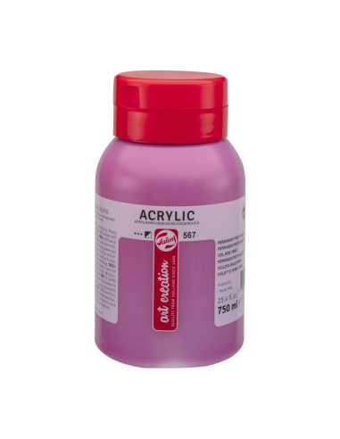 ACRYLIC - PERMANENT RED VIOLET (567) - 750ml - ART CREATION