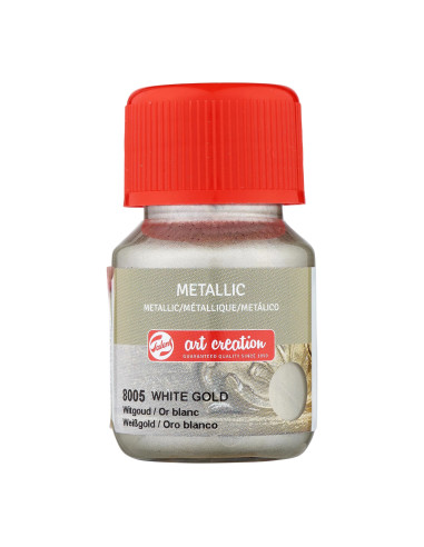 METALLIC ACRYLIC - WHITE GOLD - 30ml - ART CREATION