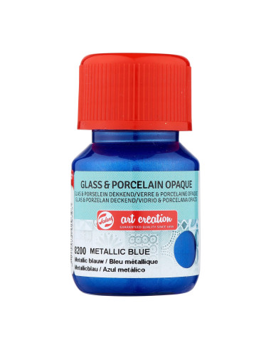 COLOR FOR GLASS & PORCELAIN - METAL BLUE - 30ml - TALENS