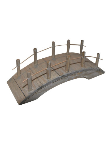 WOODEN BRIDGE FOR MODELS - 10x4x4.5cm - RAYHER