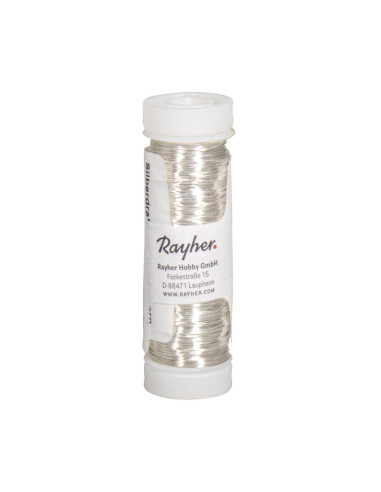 SILVER WIRE ON A Spool - 0.30mm x 50m - RAYHER