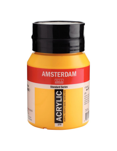 ACRYLIC - AZO YELLOW DEEP ( 270 ) - 500ml - AMSTERDAM