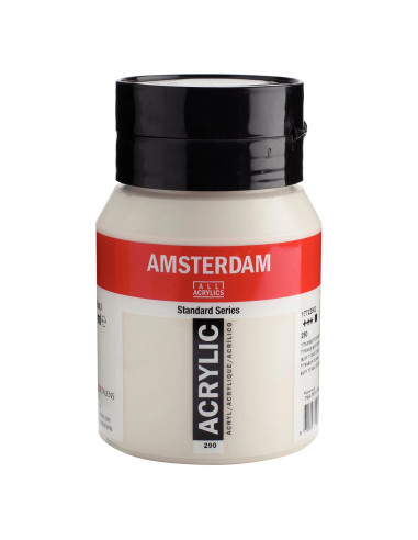 ACRYLIC - TITANIUM BUFF DEEP ( 290 ) - 500ml - AMSTERDAM